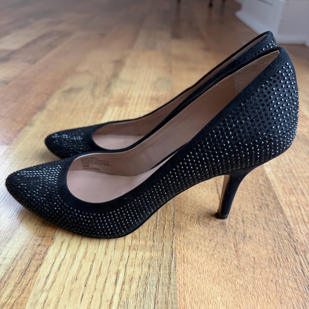 INC International Concepts Black Studded Heels